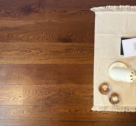 Honey Glazed Oak Plank, Brushed & UV Lacquered   190mm X 15mm Engineered Wood Flooring OVERHEAD FULL RES