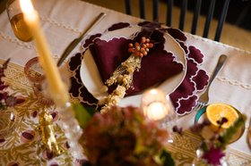 Burgundy, Scalloped Round Linen Placemats   Set Of 2
