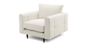 Ted Baker Highgate Armchair In Kensington Boucle Cream, Available Exclusively At DFS