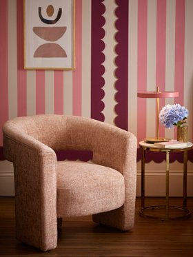 DFS Essie Accent Chair In Blush