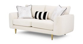 Amanda Holden Luvvie 3 Seater Sofa In Boujee Cream, Available Exclusively At DFS
