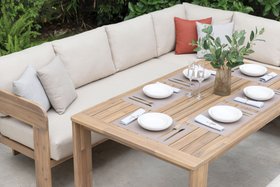 DFS Formentera Corner Sofa, Dining Table & Bench