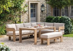 DFS Formentera Corner Sofa, Dining Table & Bench