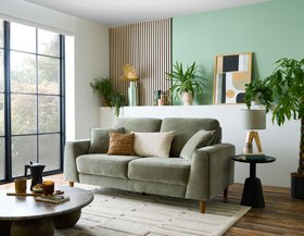 DFS Malory Express 3 Seater Sofa In Evergreen Fog And Forest