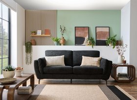 DFS Olsen Express 3 Seater Sofa In Black