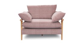 French Connection Hoxton Cuddler Sofa In Rose, Available Exclusively At DFS