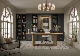 Hammonds Cliveden Fitted Home Office In Charcoal
