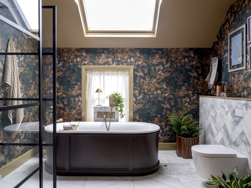 Woodhouse & Law Interior & Garden Design Compulsory Photography Credits   Woodhouse & Law Interior Design, Bespoke Wallpaper By Divine Savages, Photography Emma Lewis, Styling Caroline Davis