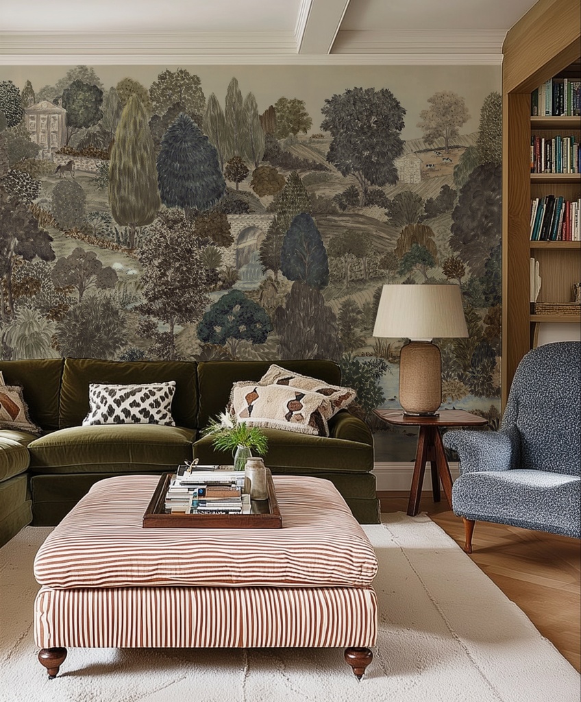Toothill in Humbug | Wallpaper Mural on Matte Uncoated