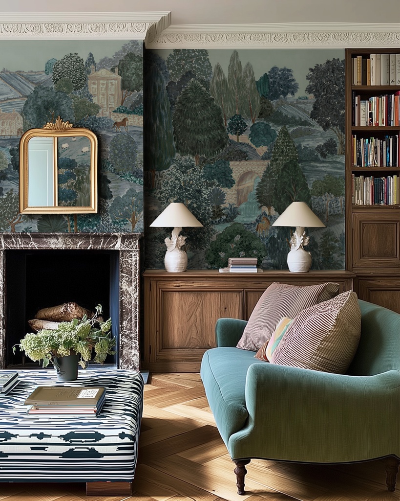 Toothill in Bonbon | Wallpaper Mural on Matte Uncoated