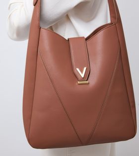 Nancy Vegan Bio-Based Bamboo Leather Elevated Tote Bag in Brown