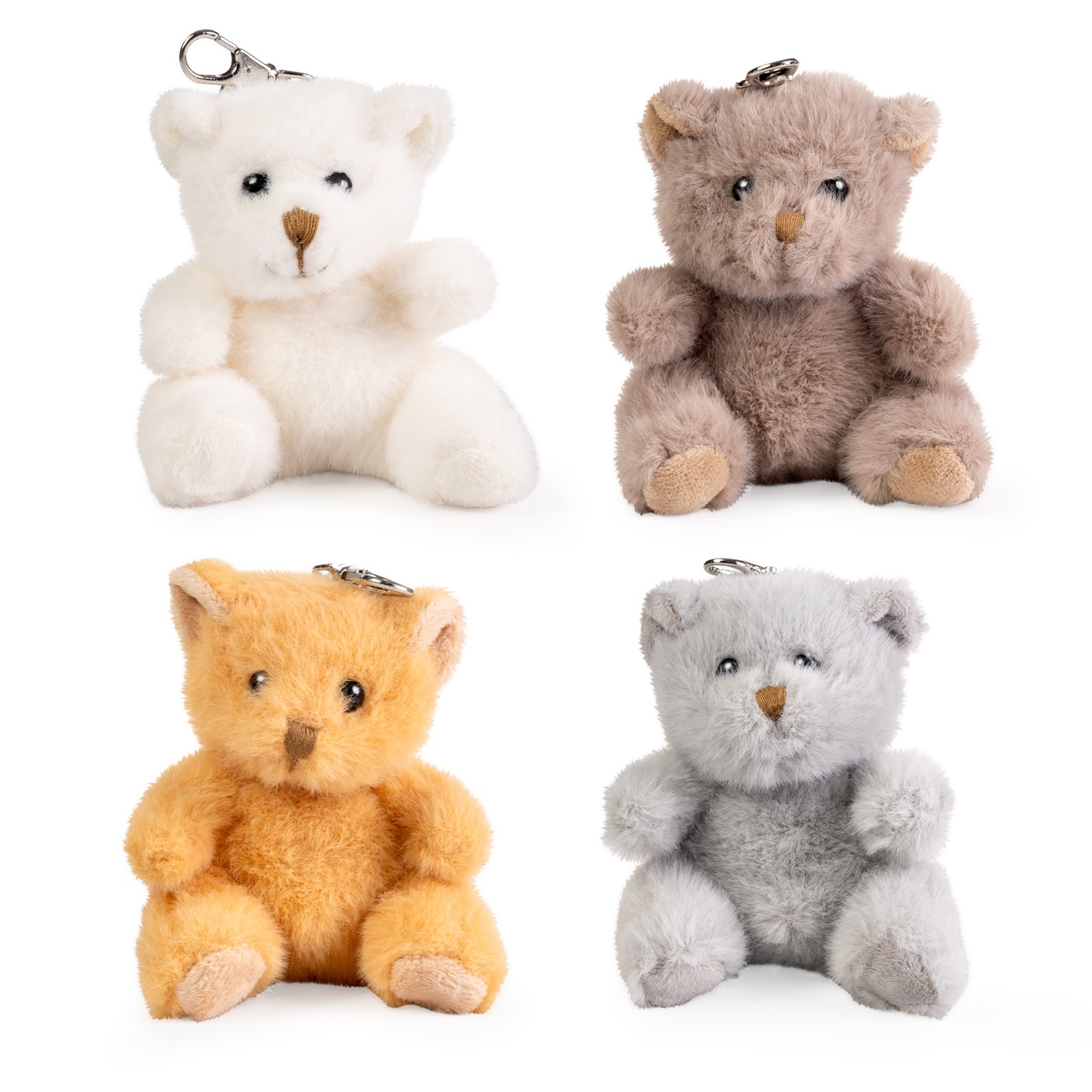 LITTLE Living Nature Clips Teddy Stuffed Animals Keyrings