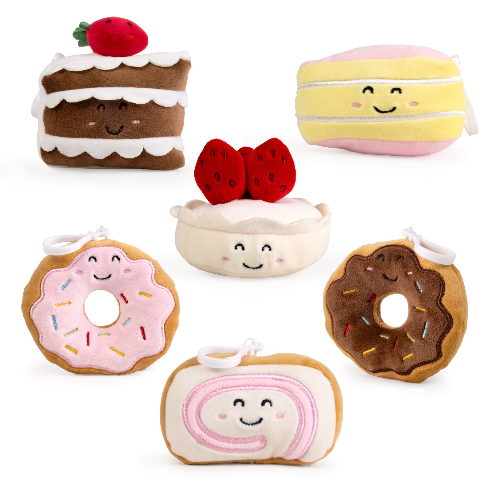 LITTLE Living Nature Clips Dessert Plush Keyrings