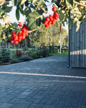 Tikkurila patio paving stain, dark grey