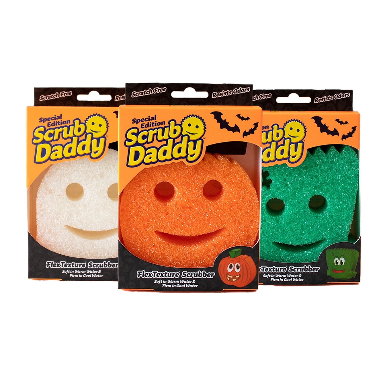 Special Edition Scrub Daddy Halloween Shapes 3-pack