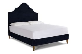 Rose King Size Bed In Midnight Velvet