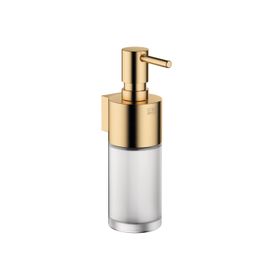 Vaia Soap Dispenser Wall Model in Brushed Durabrass (23kt Gold) www.dornbracht.com
