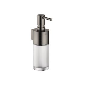 Vaia soap dispenser wall model in Dark Chrome www.dornbracht.com