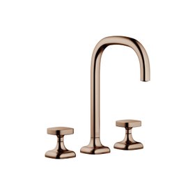 Coya three hole basin mixer in Brushed Bronze www.dornbracht.com
