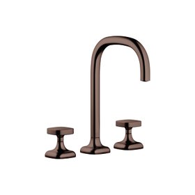 Coya three hole basin mixer in Brushed Dark Bronze www.dornbracht.com
