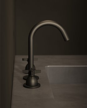 Folio Tap And Swan Spout In Dark Bronze