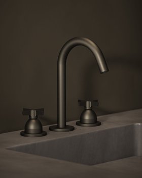 Folio Tap And Swan Spout In Dark Bronze