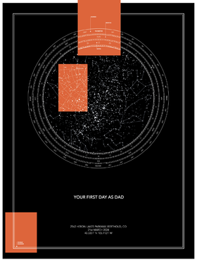 Black Technical Design Star map