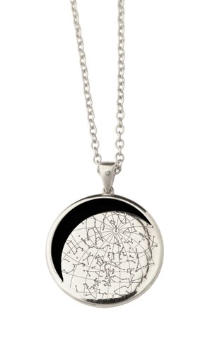 Sterling Silver 25mm Eclipse Bezel with a Black Onyx Gemstone