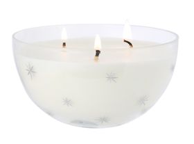 The White Company Fir Tree Clear Glass Bauble Candle £30 (2)