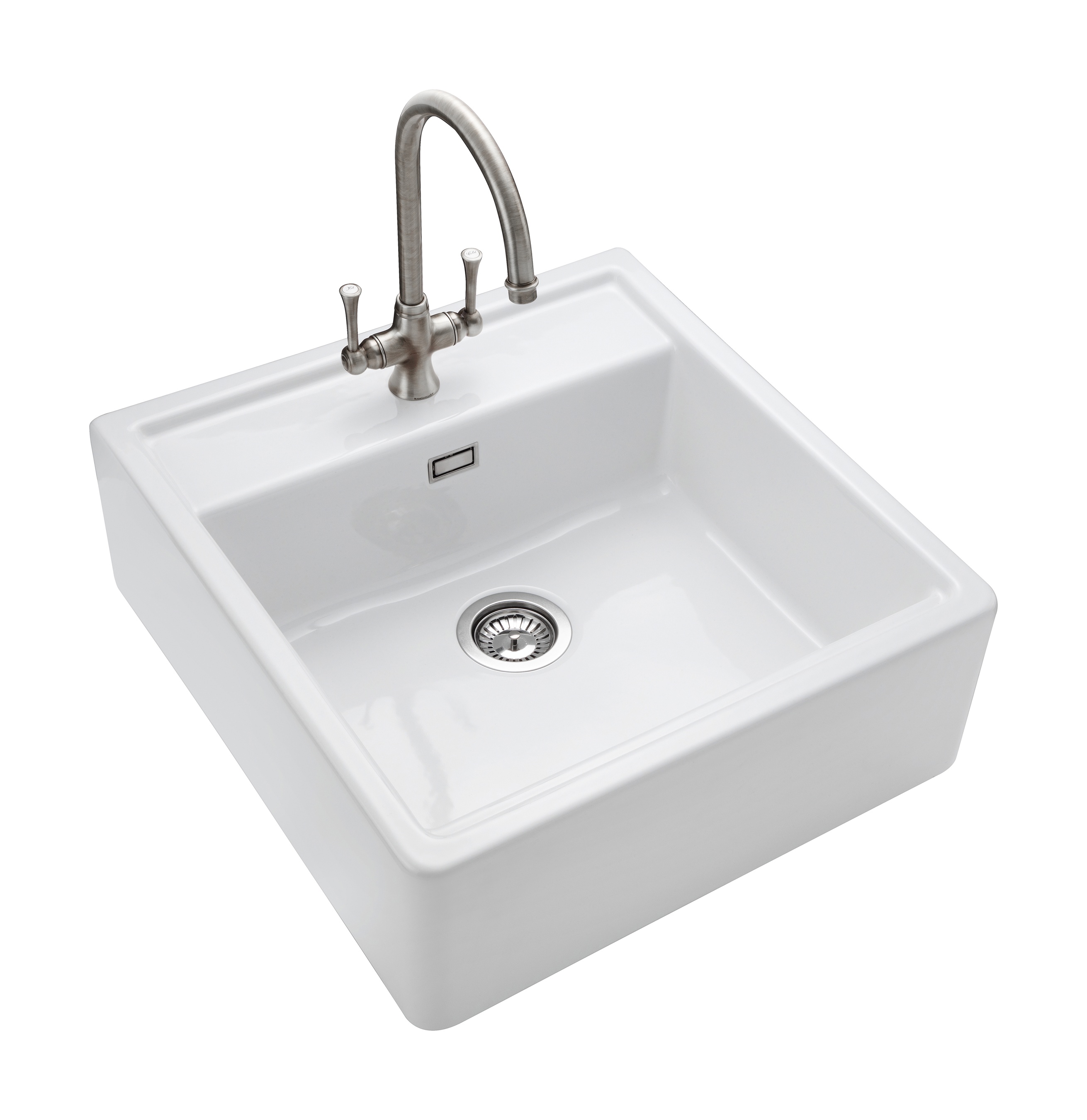 Sandwood Fire Clay Ceramic Sit On Butler Sink