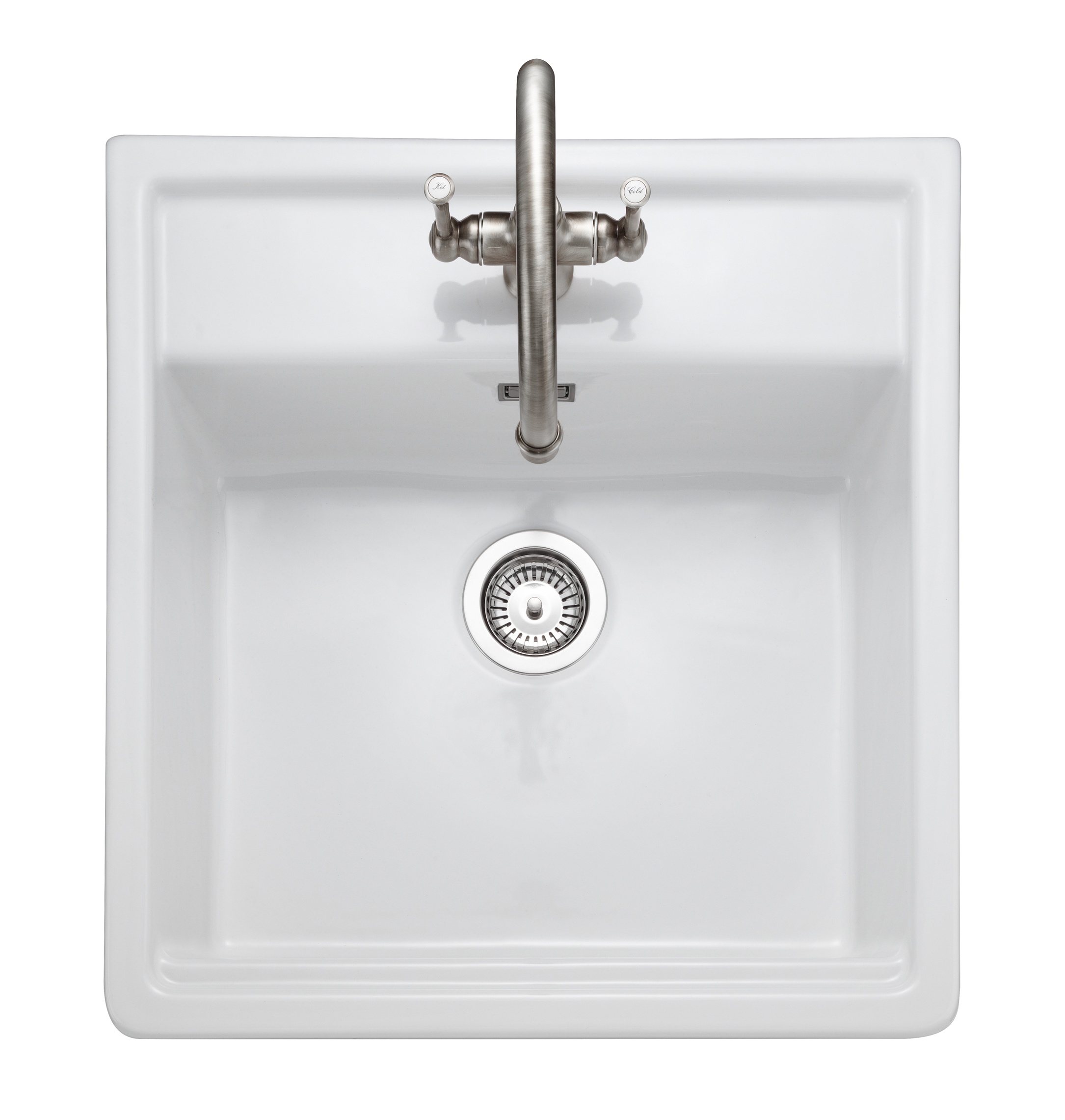 Sandwood Fire Clay Ceramic Sit On Butler Sink