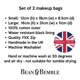 Cherry Blossom Set of Two Zip Bags