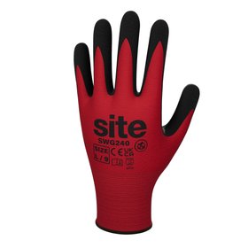 Site Synthetic Red & black Gloves