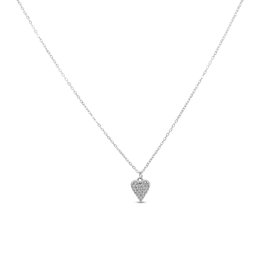 Pave Heart Pendant Necklace