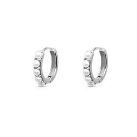 Contemporary Pearl Hoop earrings