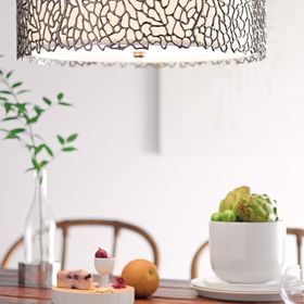 Kichler Silver Coral Duo-Mount Pendant Light