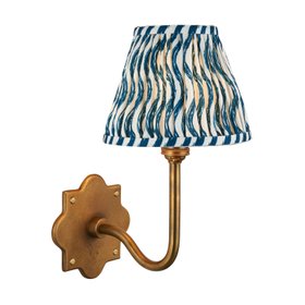 Endon Anvil Swan and Ripple Wall Light Blue Shade