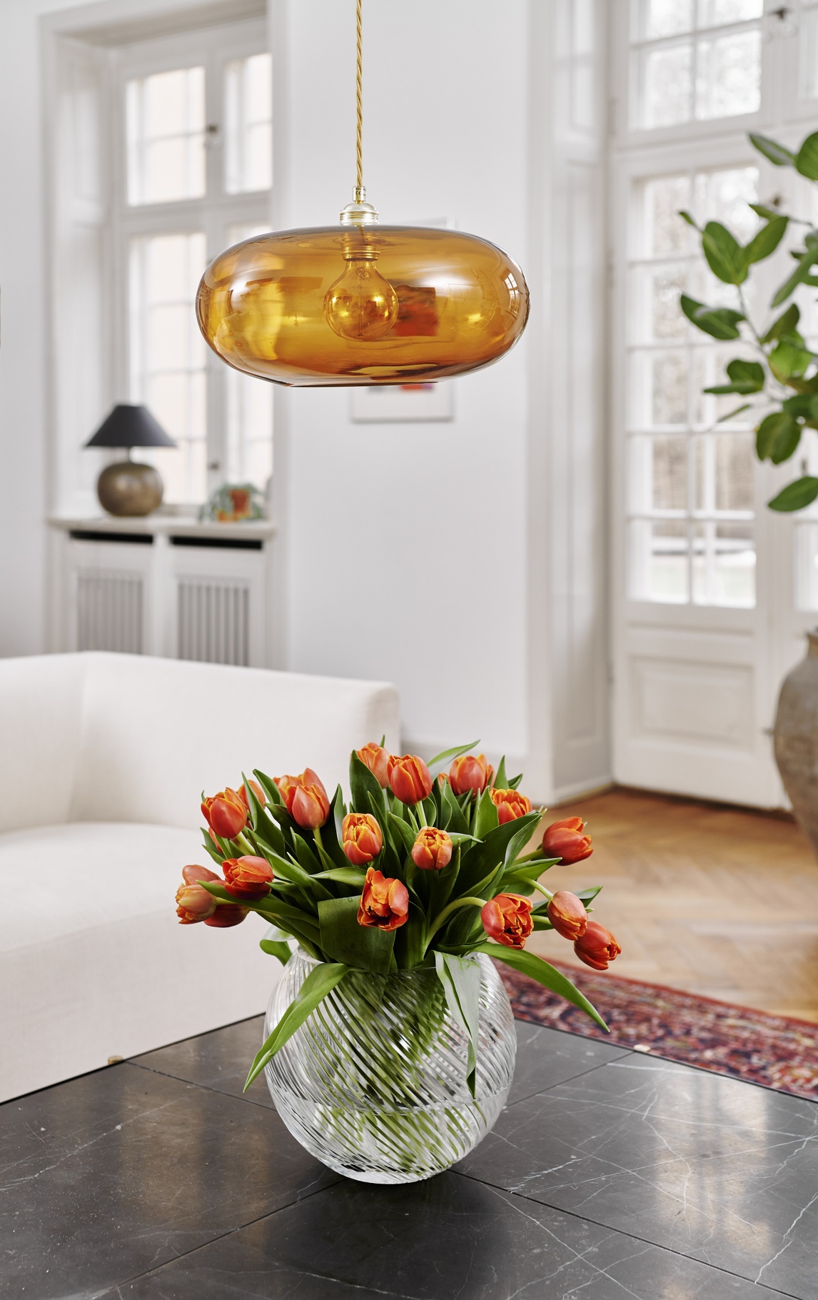 Caspen Elburg Large Pendant Light toast