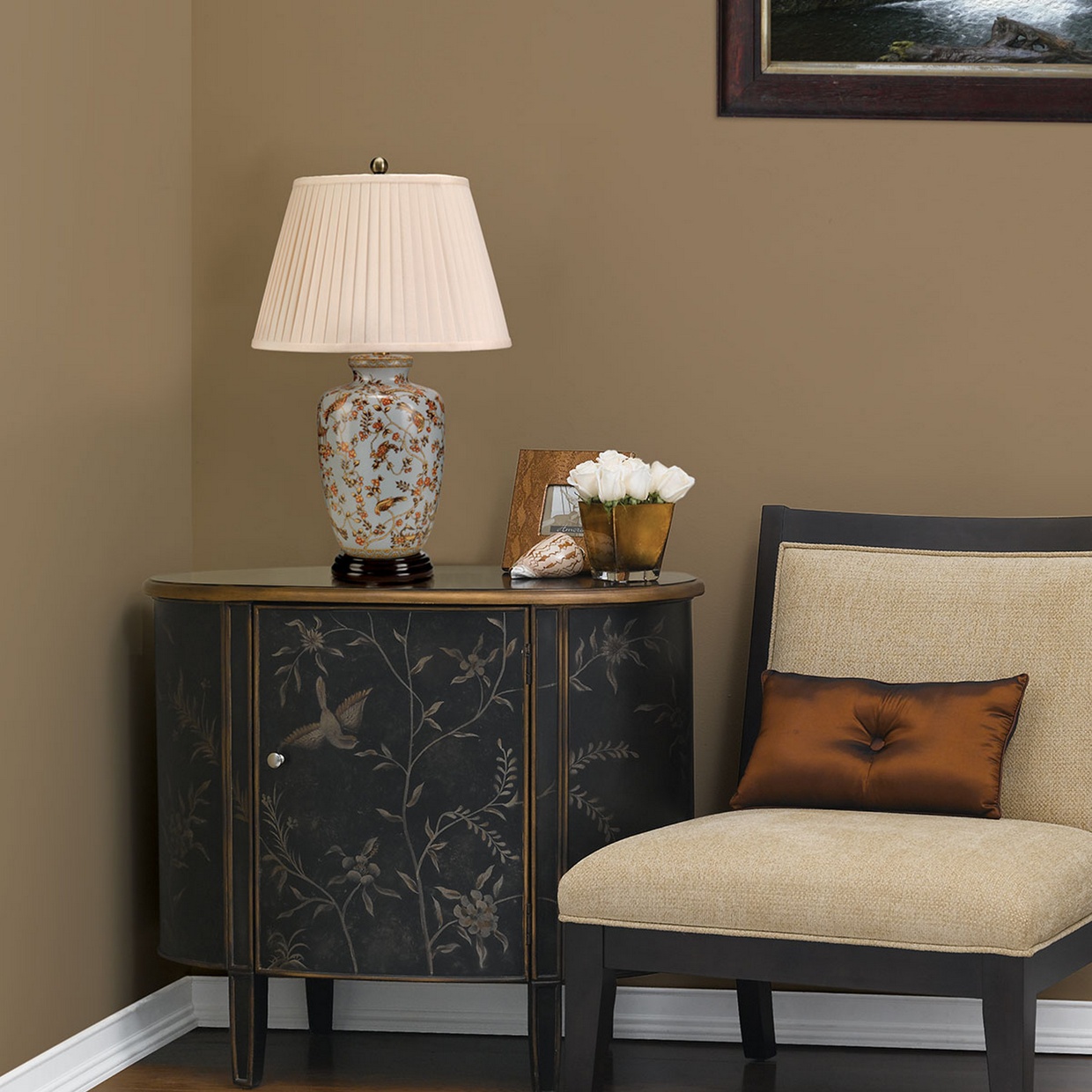 Elstead Birds Table Lamp in Gold