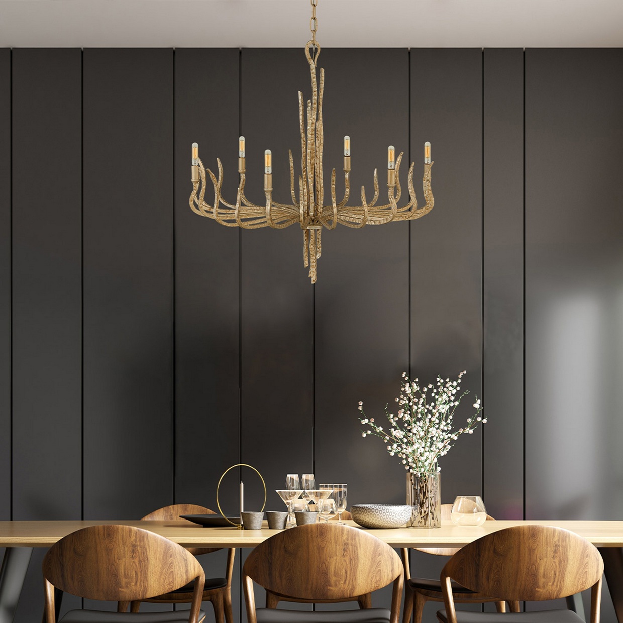 Hinkley Spyre 6 Light Chandelier
