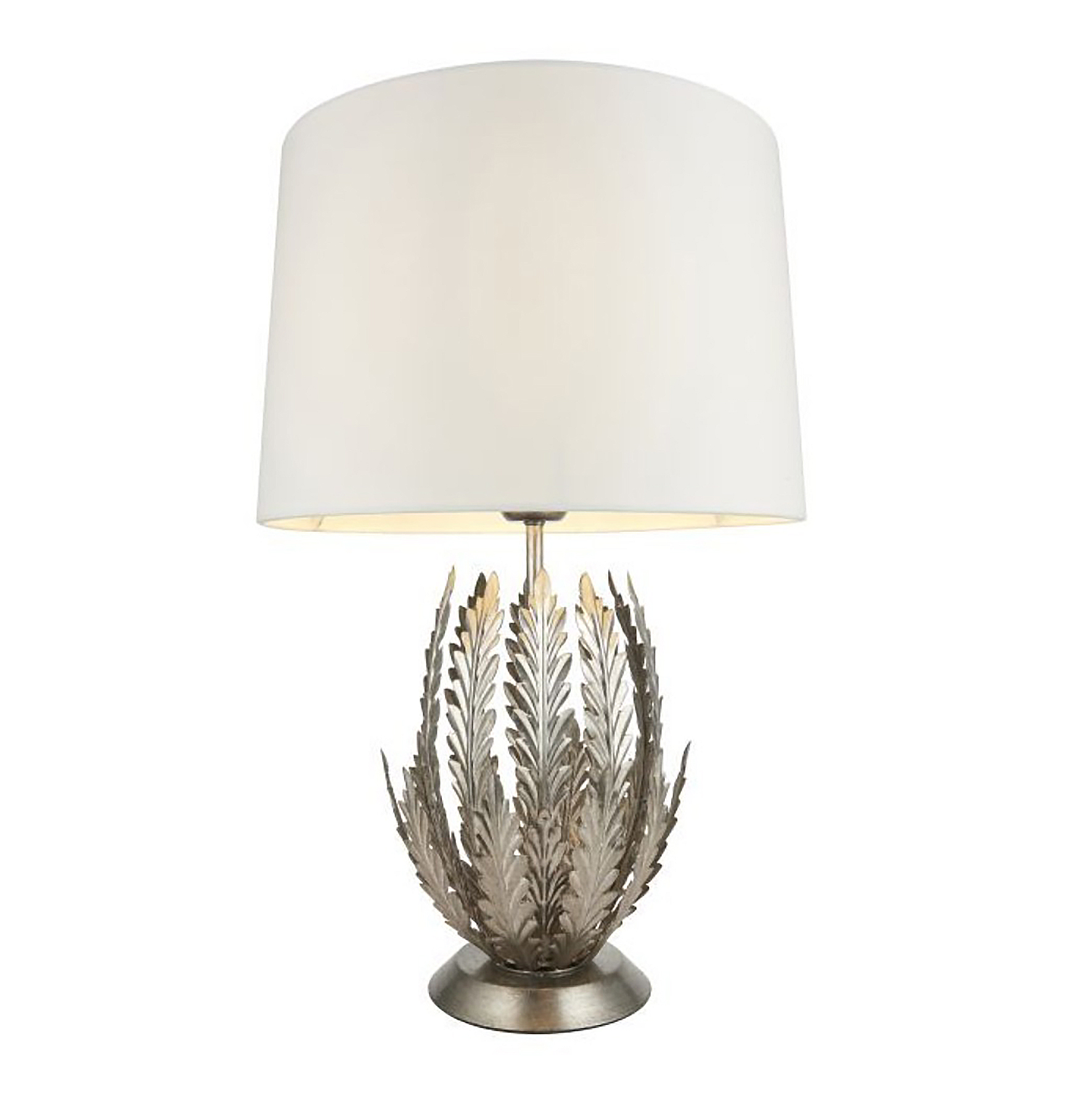 Endon Delphine Table Lamp Silver Leaf