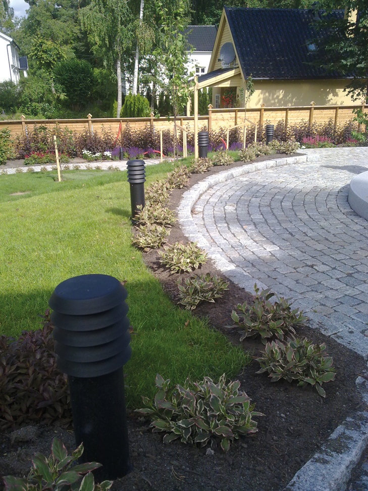 Norlys Alta Medium Outdoor Bollard in Black