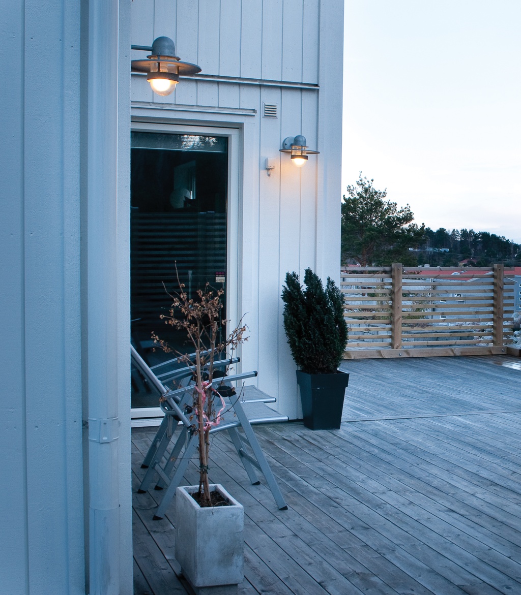 Norlys Bergen 1 lamp outdoor wall light Galvanised