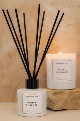 Plum & Rhubarb Candle & Reed Diffuser Bundle