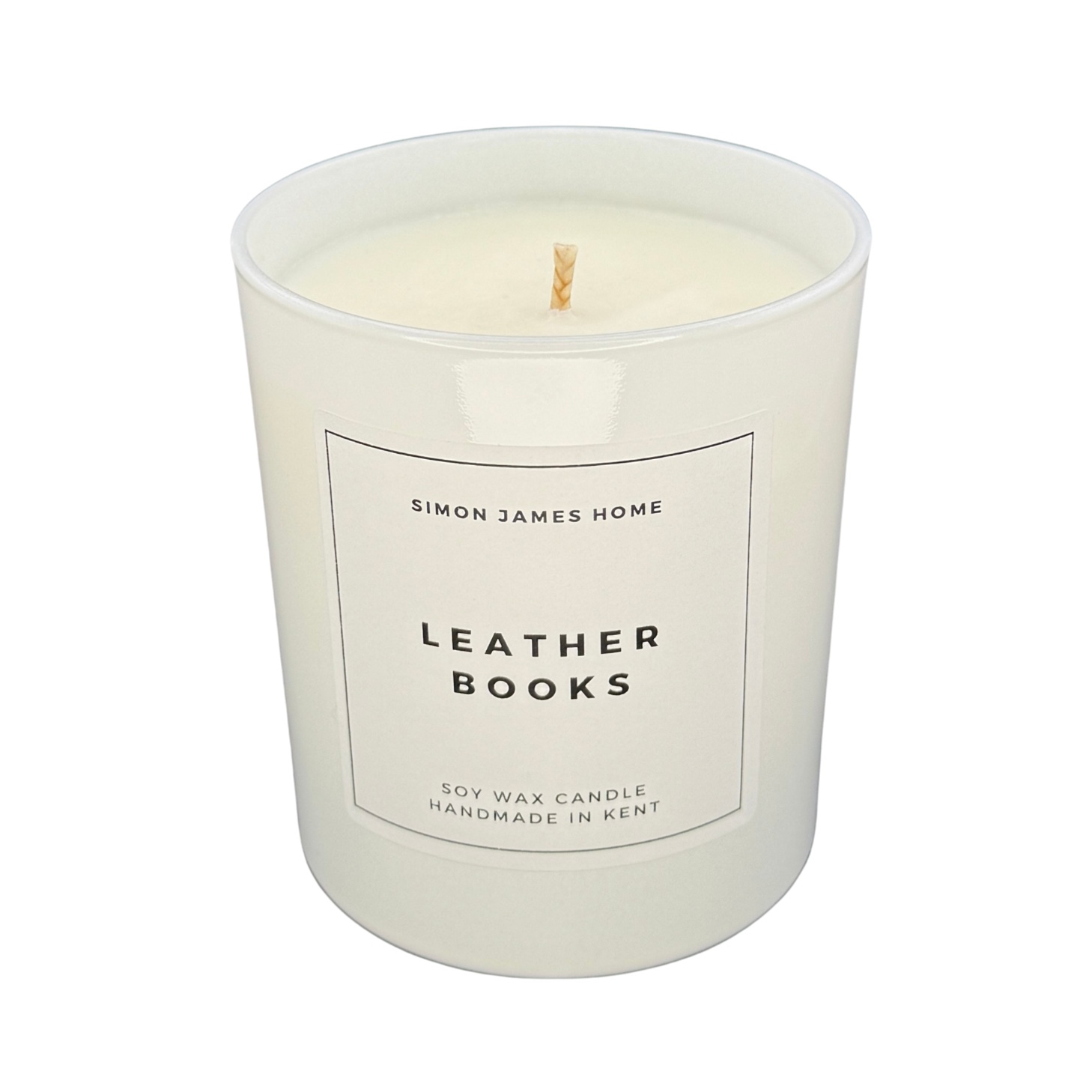 Leather Books Handmade Soy Wax Candle