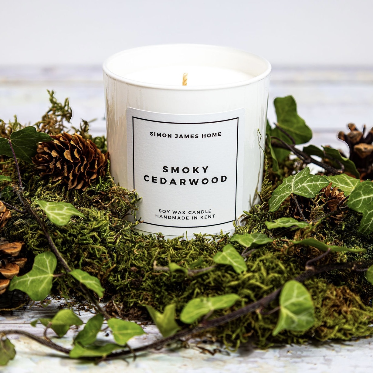 Smoky Cedarwood Handmade Candle