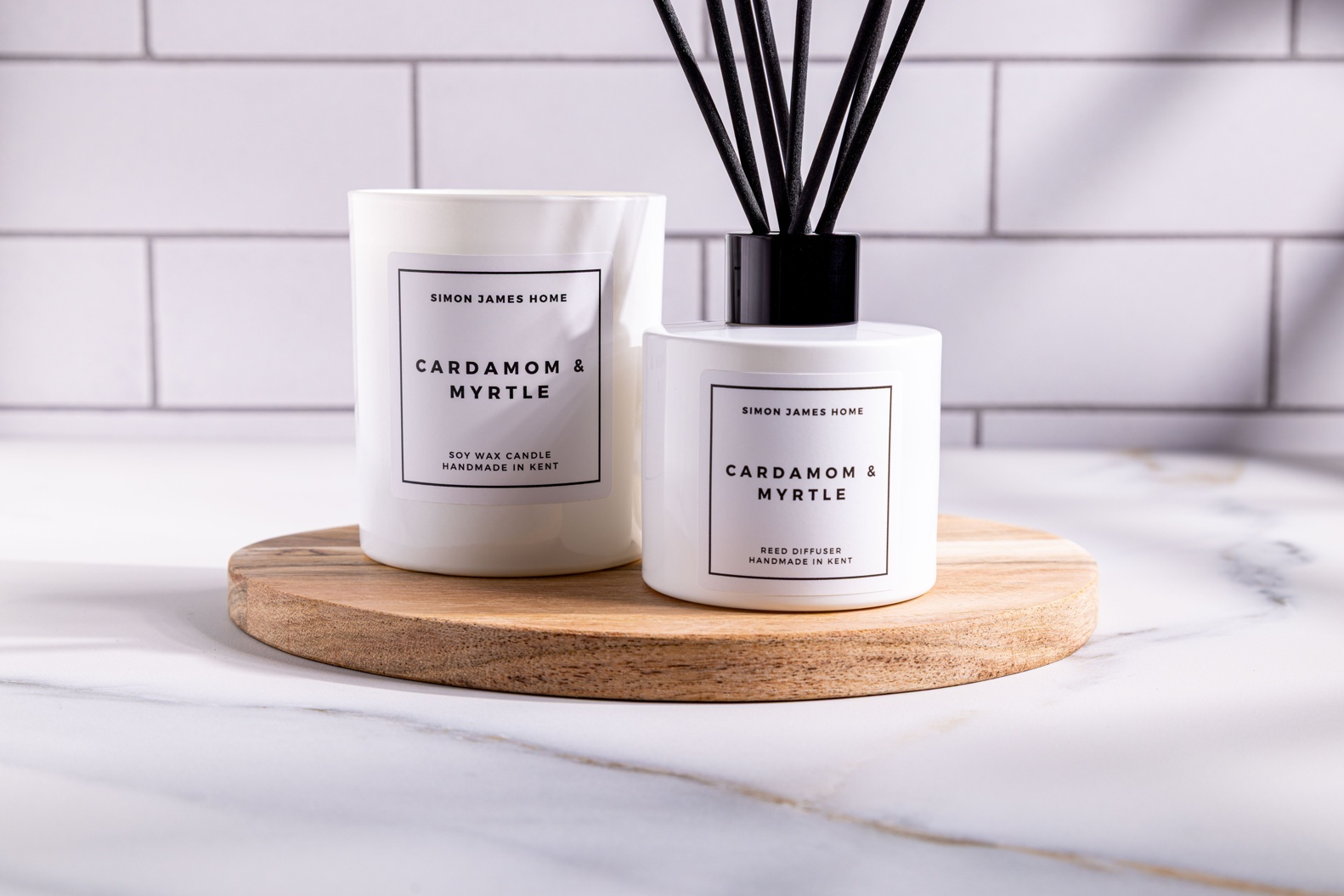 Cardamom & Myrtle Candle & Diffuser Bundle
