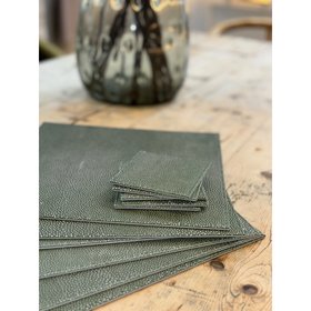 Faux Shagreen Coasters - Set of 6