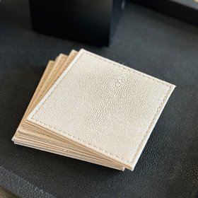 Faux Shagreen Coasters - Set of 6