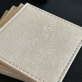 Faux Shagreen Coasters - Set of 6